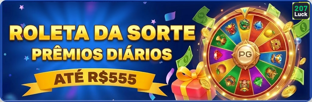 207luck — bloco visual com foco em bônus, com hierarquia visual clara, pensado para aumentar a permanência na página.